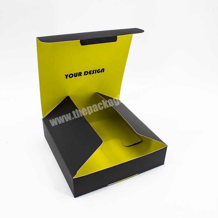 Customized printing matte lamination flat packed shipping boxes packaging