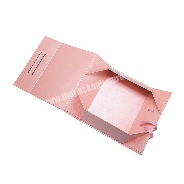 Customized printing paper box magnetic closure cardboard gift boxes with silk ribbon