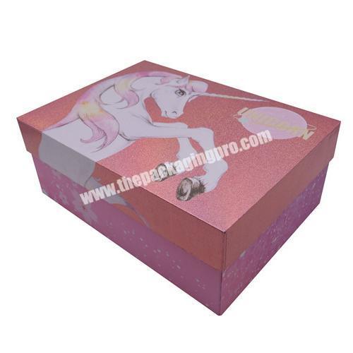 Customized Printing Paperboard Shoes Packaging Storage Box Gift Box Decorative Packing for Apparel High Heels Mailing Gift Box