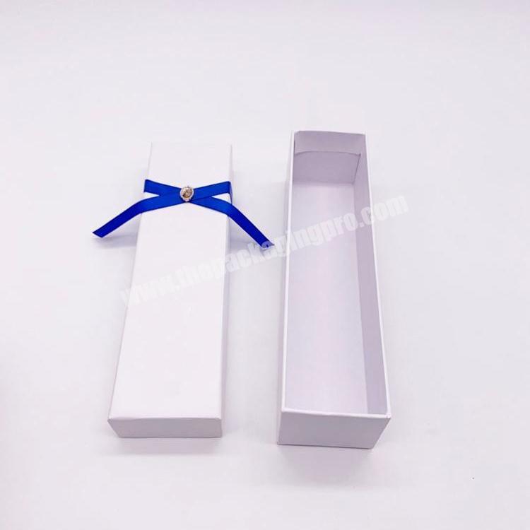 Customized printing white cardboard paper box gift packaging jewelry display box
