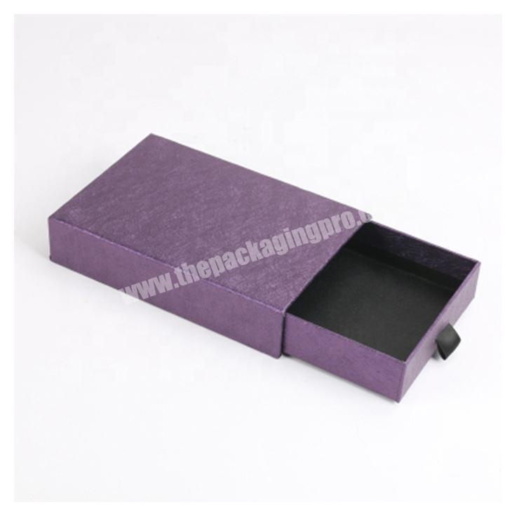 Customized Private Label Empty Luxury Paper Cardboard Sliding Out Drawer Eyelashes Packaging Box With Logo Printed