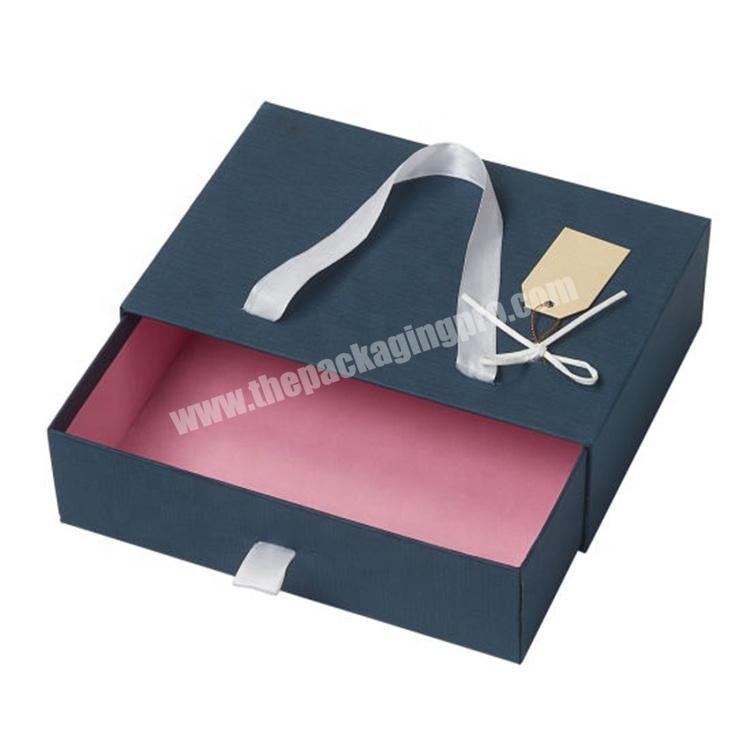 Customized Professional Rigid Cardboard Packaging Sliding Drawer Gift Box