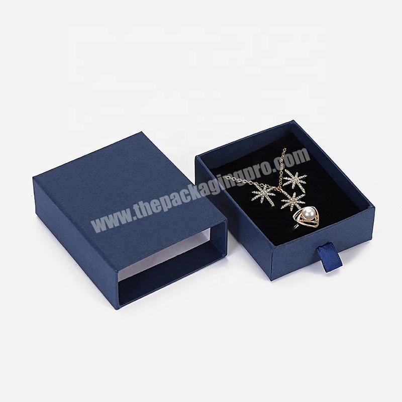 Customized Push Pull Out Cardboard Drawer Gift Packaging Jewelry Gift Box