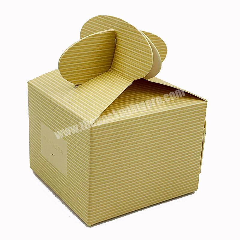Customized Recyclable Easy Folding Wedding Gifts Paper Packaging Boxes For Pastry Cookies