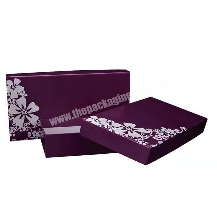 Customized recycled paper gift boxes with special made chocolate packaging box