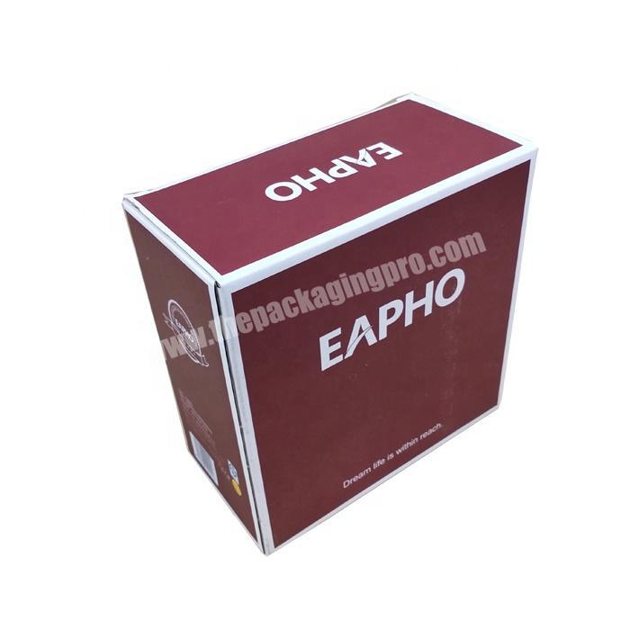 Customized red paper corrugated bowl packaging boxes
