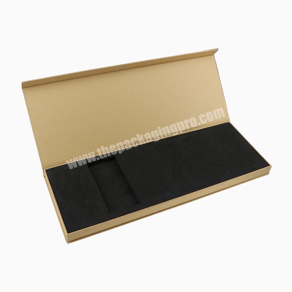 Customized rigid flip top lid cover cardboard paper hamper magnetic flap clasp gift box