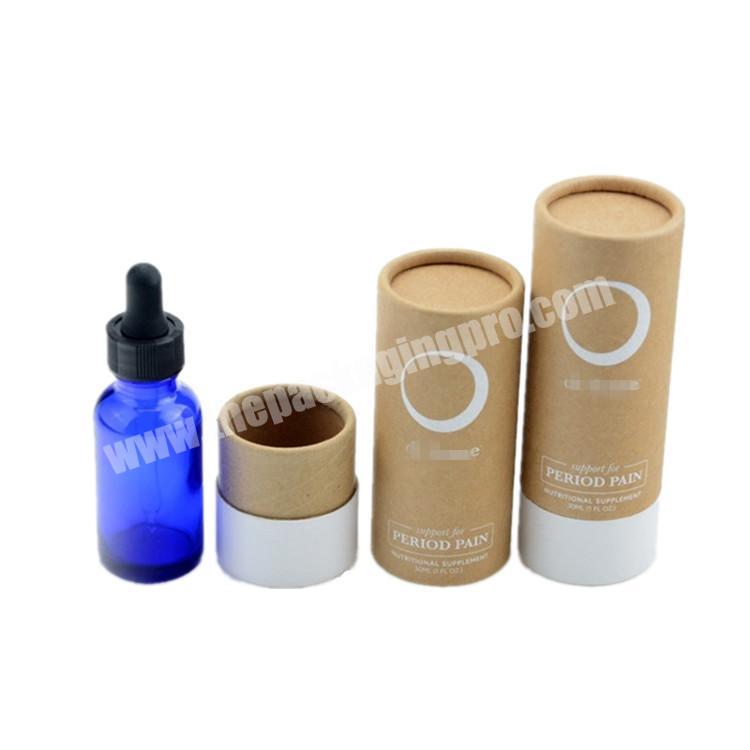 Customized Size Colorful Cylinder Box Cosmetic  Food Packaging Cardboard Kraft Paper Tube  Container Packaging