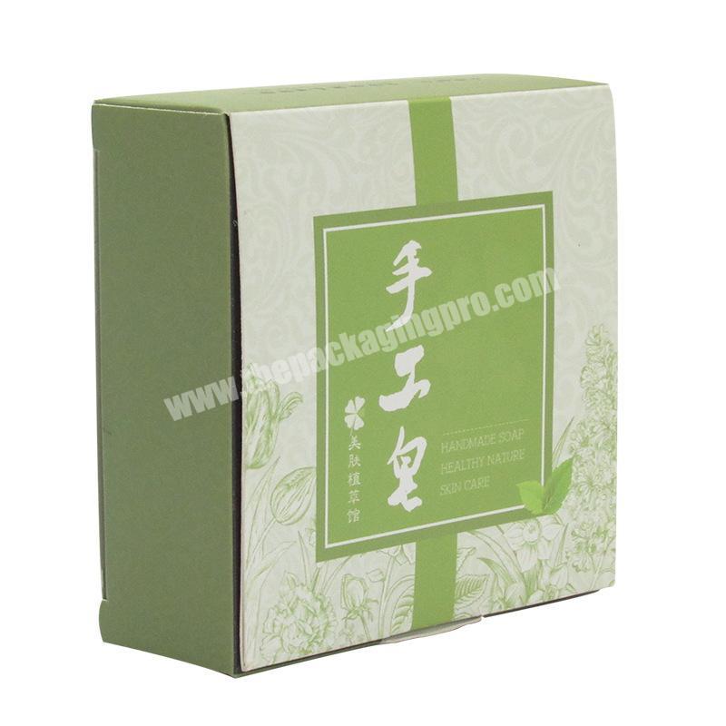 Customized Soap Packaging Box High-end Handmade Soap Gift Box White cardboard Soap Carton