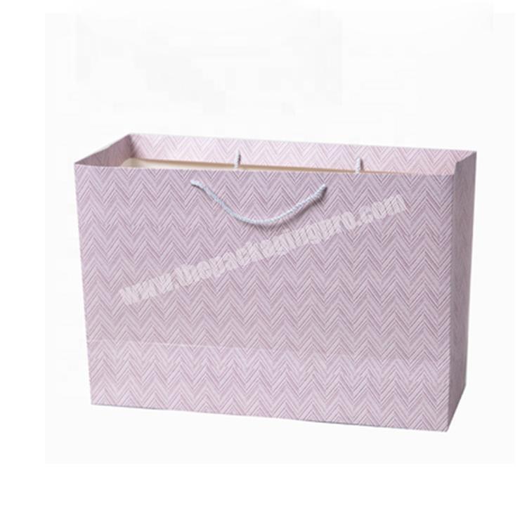 Customized Strong Large Size Paper Material High Quality Clothing Shopping Bag With Cotton Rope Handles