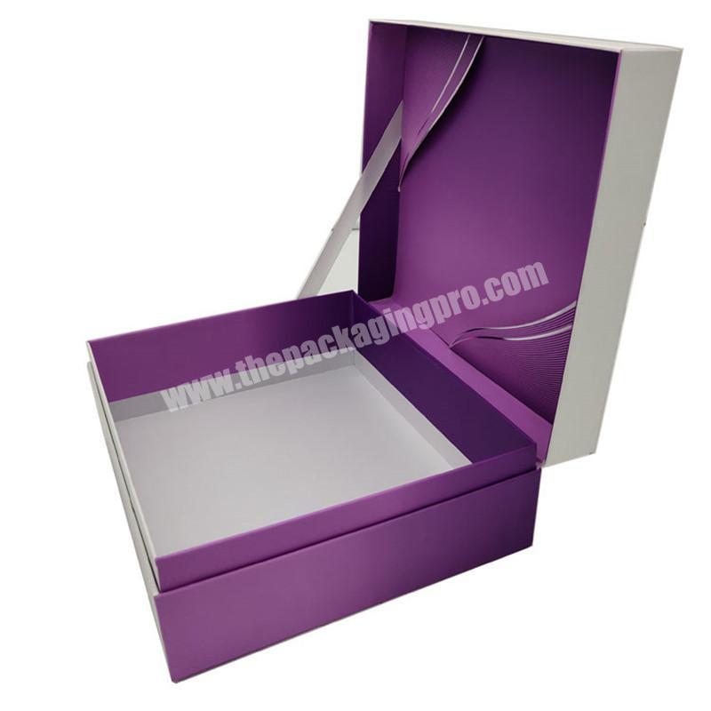 Customized tea gift boxes with cardboard flip-over paper box promotional packaging gift box