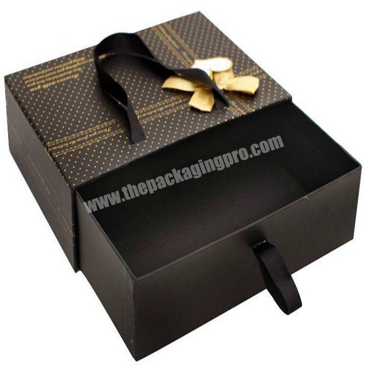 Customized The Newest Shoes Box Paper Luxury Drawer Organizer With Handle