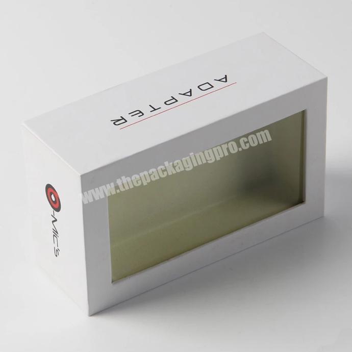 customized with logo clear window candle fancy packaging box