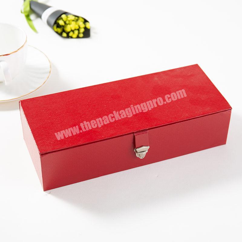 Customs New Product  jewelry 2 Layer Packaging gift red PU leather jewelry shortge box for earring necklace and bracelet