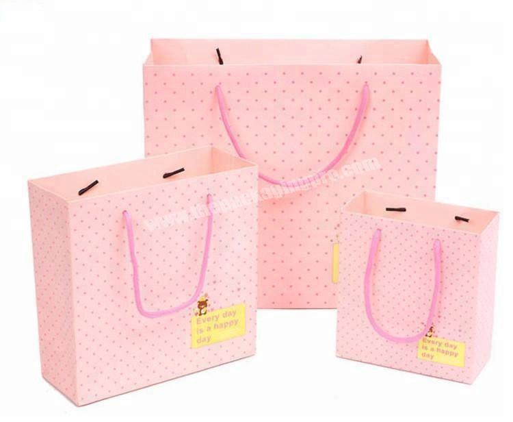 Cute Cartoon little bear paper bag birthday present Gift Merchant Feedback Clothes Food Jelly package
