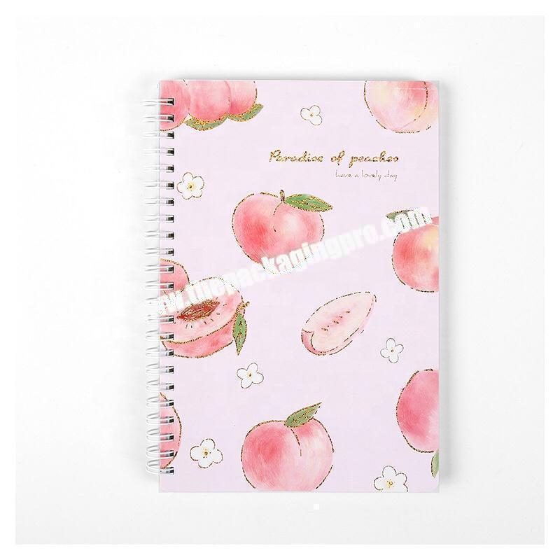 Cute Pink A4 A5 Customized Printing Kids Children Diary School Office Supplies Students Exercise Book Soft Cover Coil Notebook