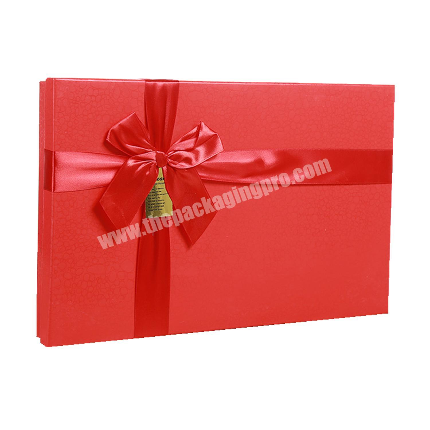Cute rectangle baby shower candy gift box wedding chocolate red paper boxes with paper tray