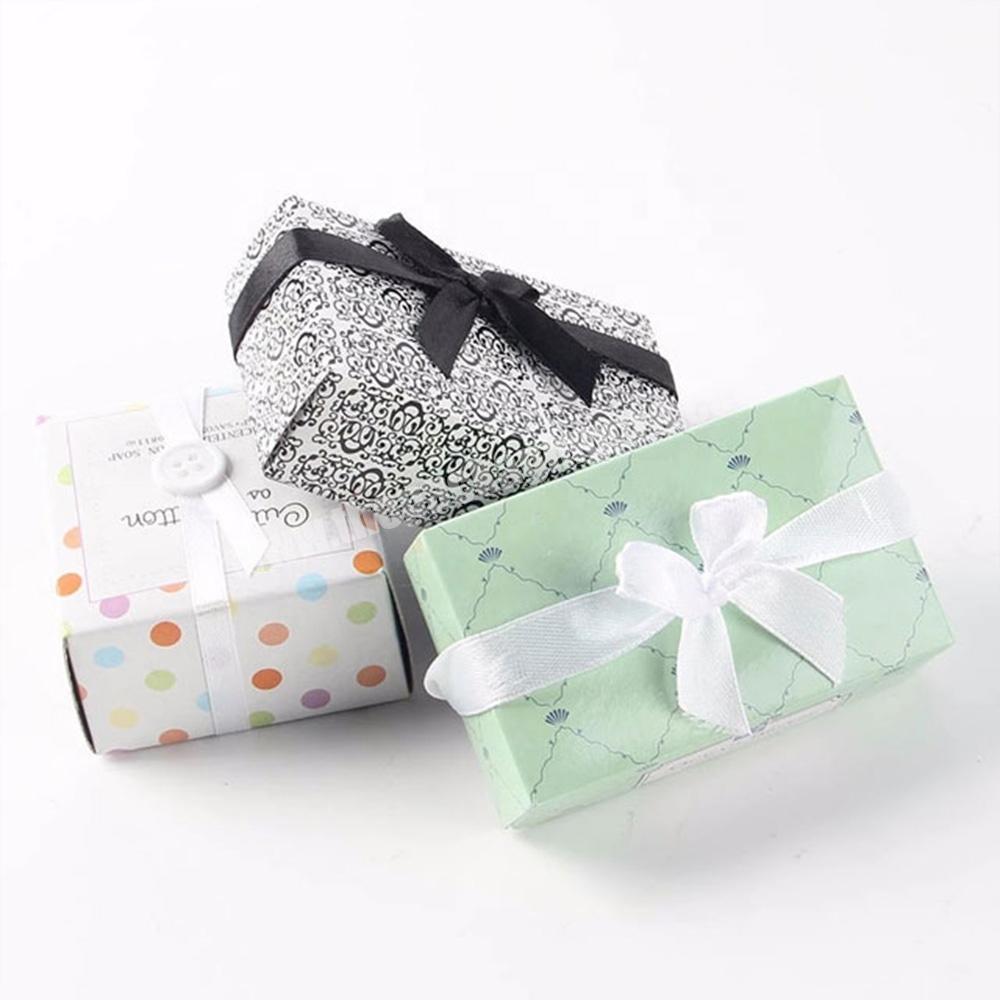cute square cardboard paper baby shower gift boxes with lids