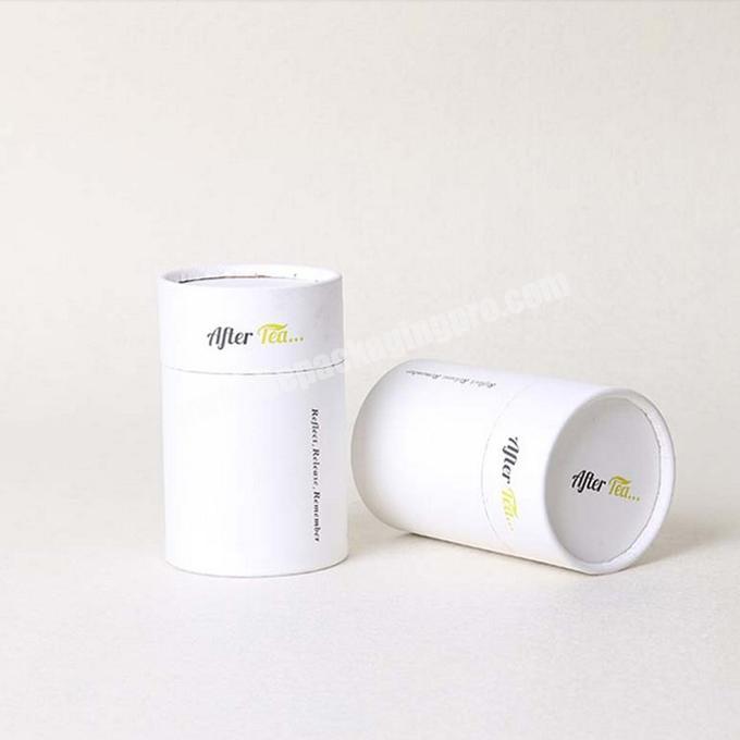 Cylinder Packaging Box Custom Industrial Coffee Tea Food Paper Printing Accept Feature Embossing