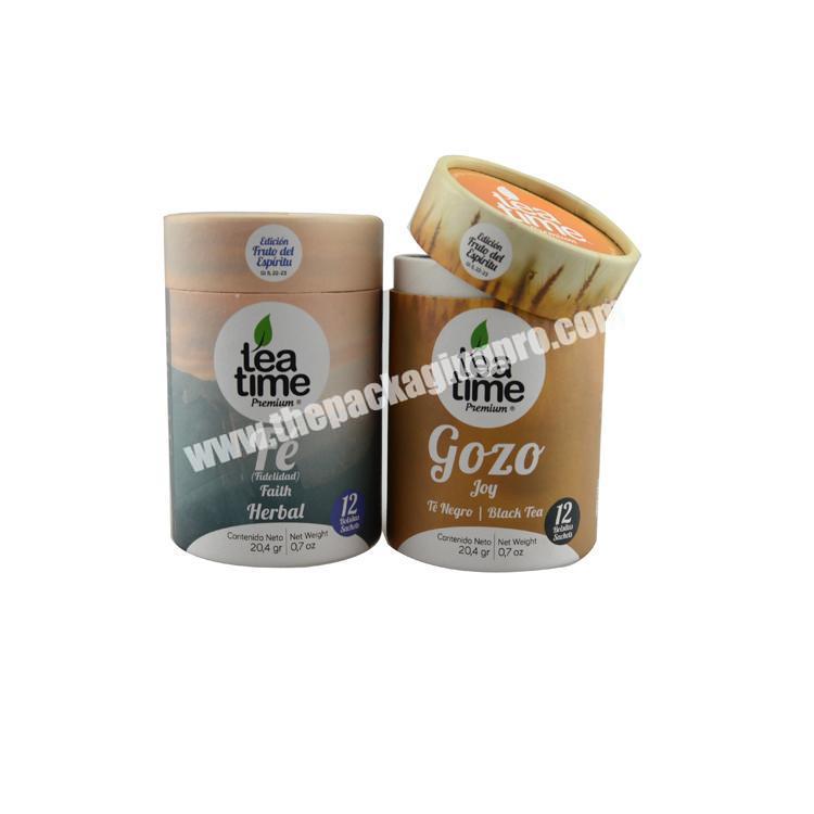 cylindrical cardboard tube wholesale cylinder box packaging round paper box for tea
