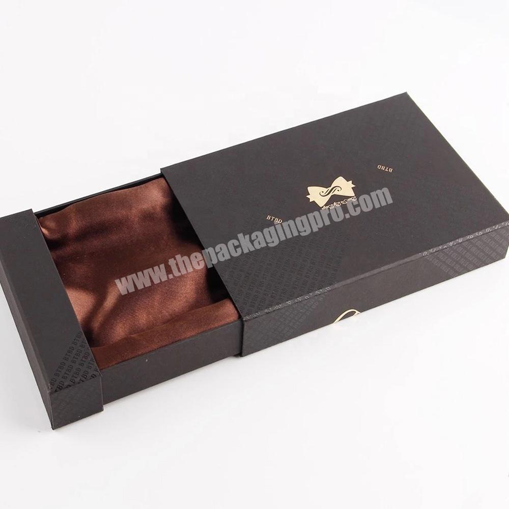 dark black draw style rectangle gift paper boxes with logo