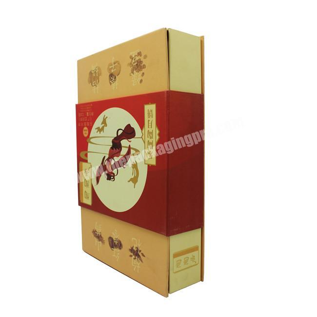 Custom Luxury Mooncake Magnetic Gift Solid Cardboard Box Packaging