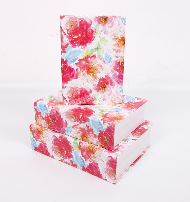Decorative Book Shaped Favor Gift Boxes With Magnetic Lid