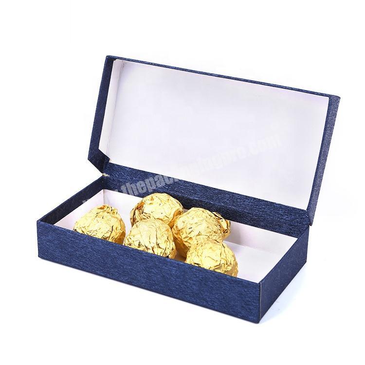 Decorative Cardboard Paper Gift Candy Storage Packaging Chocolate Box With Dividers