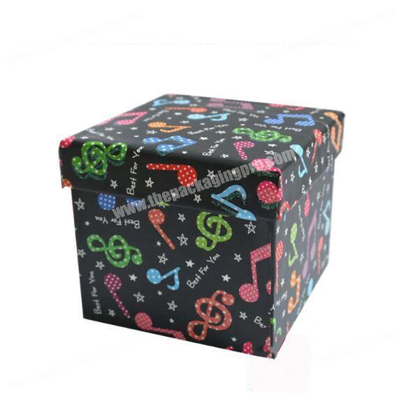 Decorative Christmas gift boxes with lid cover jewelry paperboard box