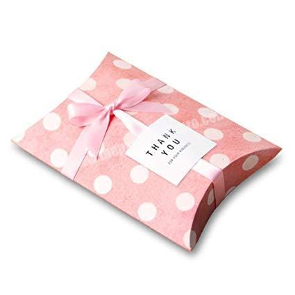 Delicate Custom Colorful Paper Packaging Pillow Box