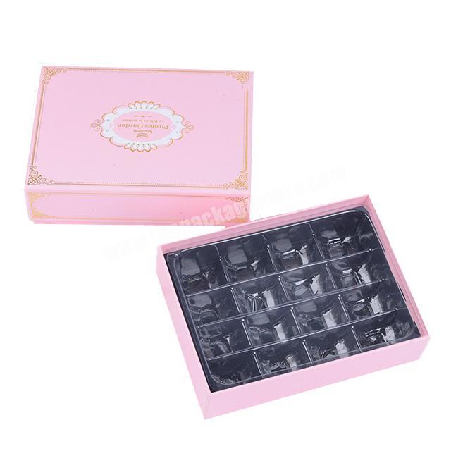 Delicate custom printing blister insert cardboard candy box macaron boxes packaging
