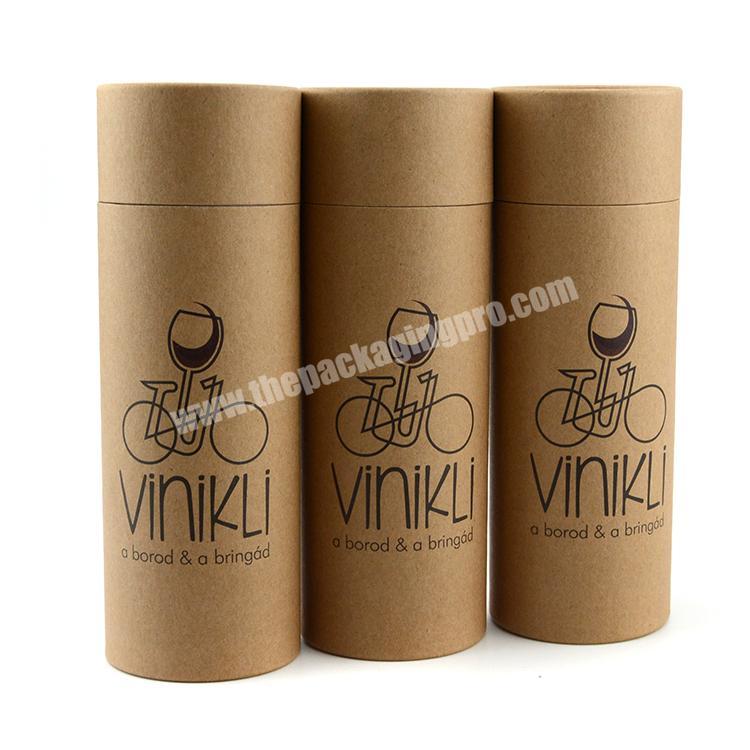 Delicate kraft paper boxes recycled round kraft paper tube for cosmetic