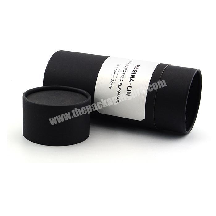 Delicate luxury cosmetic paper tube package wholesale round cylinder box with lid