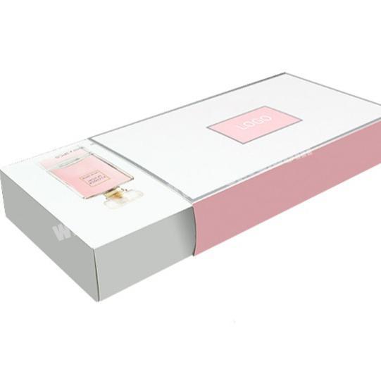 Design black paper gift box perfume packaging ideas