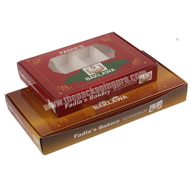 design for baklava folding paper food packaging box