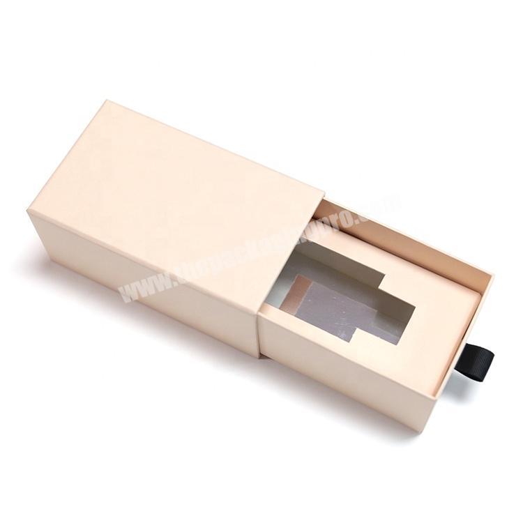 Design Logo Recyclable Cardboard Paper Packaging Sliding Drawer Gift Box