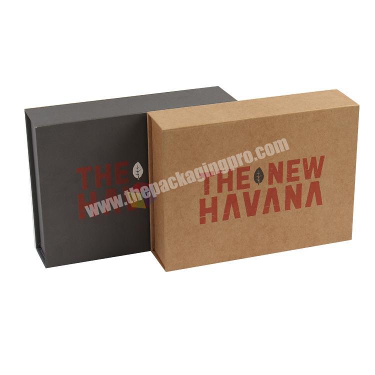 design magnets close kraft packaging box for cigar