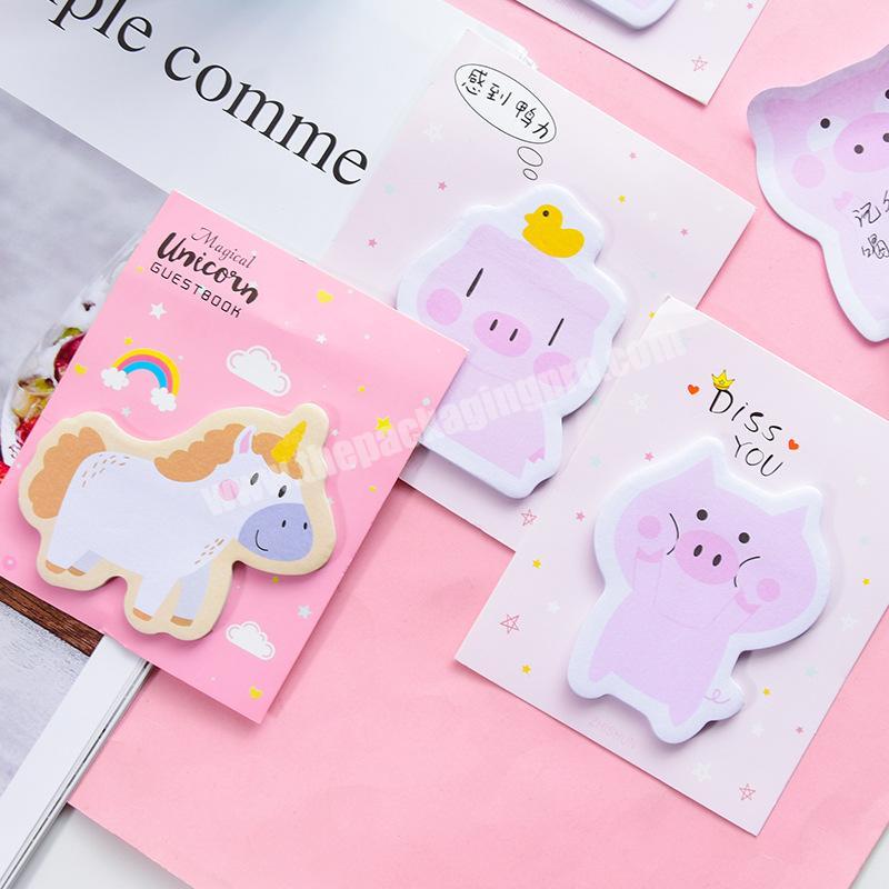 Designs Cute Cartoon Memo Pads Sticky Notes Notepad Diary Creative Stationery Self-Stick Notes Memo Pads