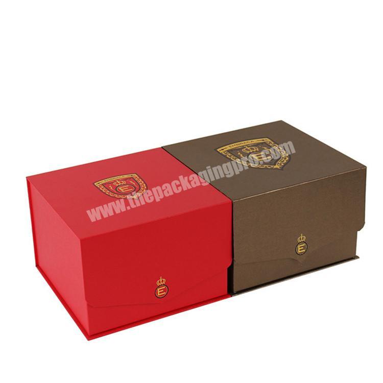 different colors magnetic clamshell baseball cap packaging box