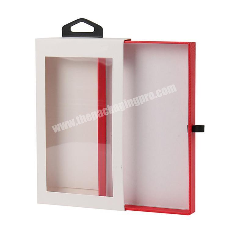 different size clear window paperboard iphone case packaging box