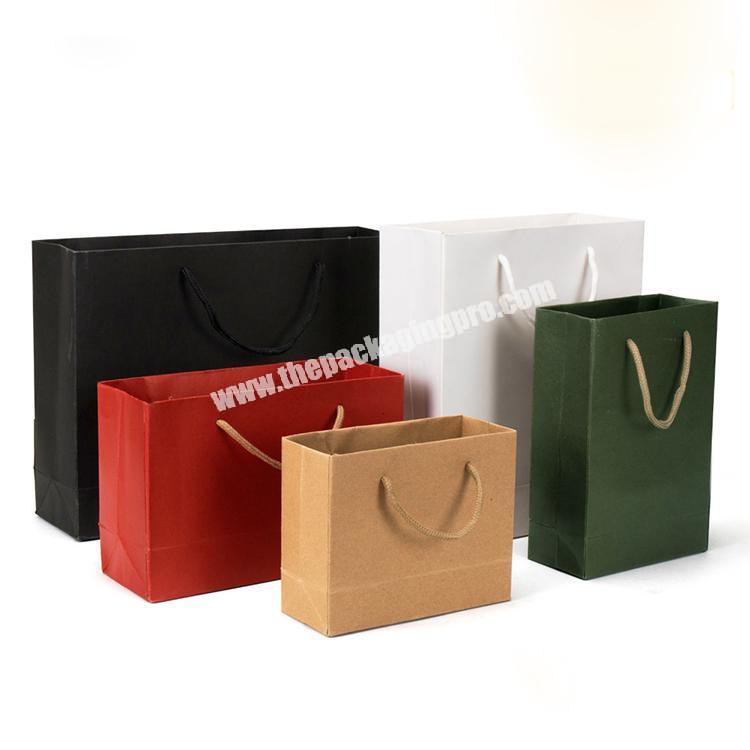 Different sizes custom plain kraft paper bags for promotion