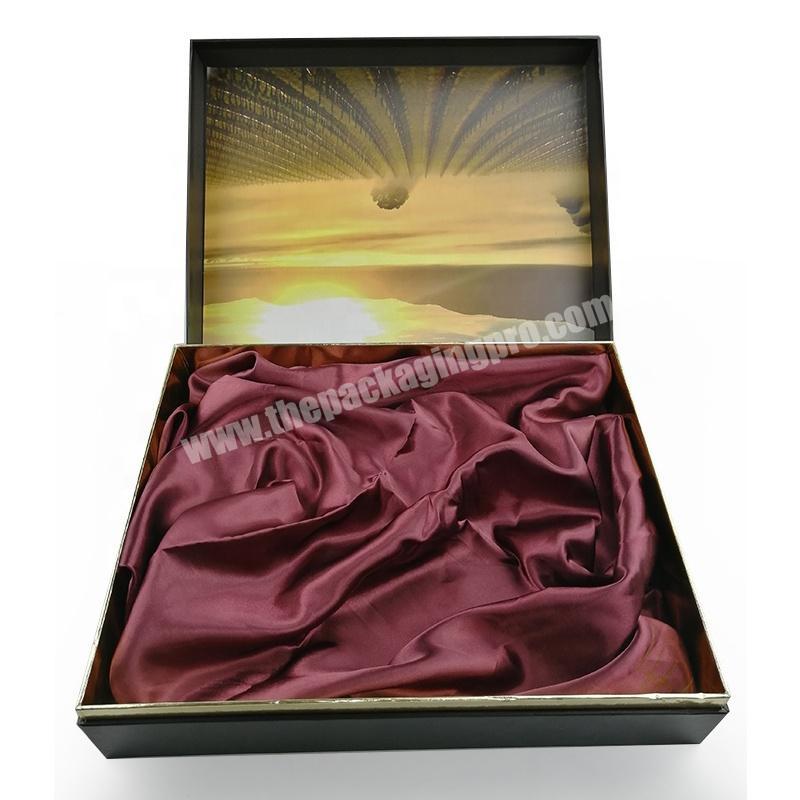 Direct Factory! Custom High Quality Luxury Fashionable Paper Chipboard Gift Wine Packaging Boxes With Inner Neck