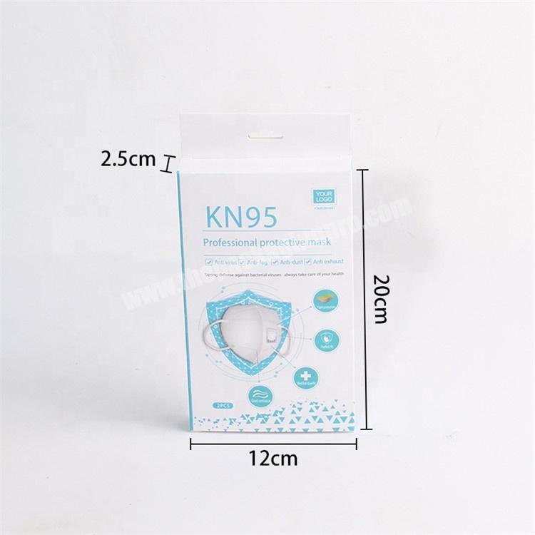 Disposable KN95 Facial Mask Paper Packaging Face Mask Box