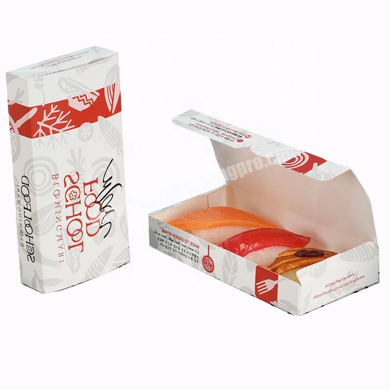 Disposable sushi bread egg tart folding paper food grade packaging boxes