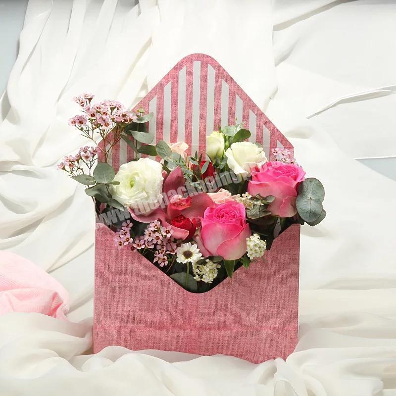 DIY flower paper gift packaging box Fresh Flower Envelope arrangement flower box folding waterproof gift box