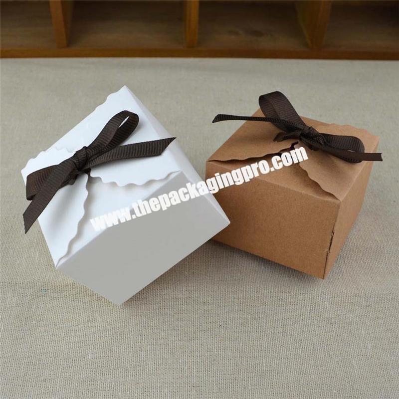 200 Pcs 3.3 X 2.6 X 1.5 Inch Mini Wedding Favor Box Small Candy Boxes  Cardboard Packing Gift Bags With Ribbons For Cookies Chocolate Jewelry  Craft Bab