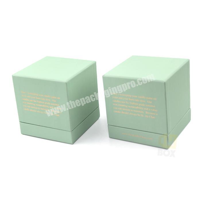 Dong Guan  BOX Square Cardboard White Luxury Candle Box With Rose Gold Foiling Logo