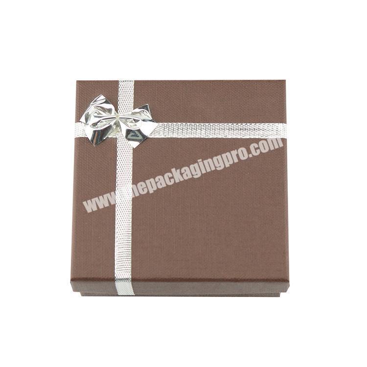 Dongguan cardboard custom logo printed jewelry gift box