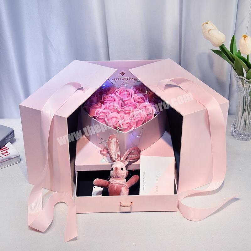 Dongguan Manufactured Creative Gift Box Custom Flower Box Packaging Box With Drawer