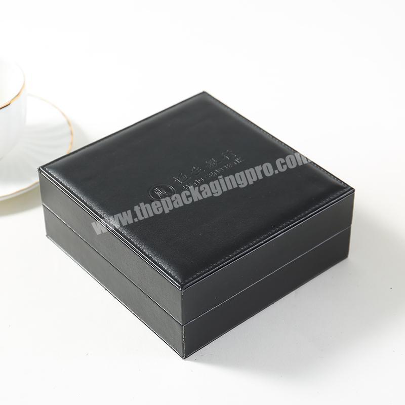 Dongguan simple  PU Leather high quality gift packaging Box Custom LOGO Packing Gift Box